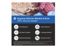 GE Supreme Silicone 2814816 Window &amp; Door Sealant, Clear, 24 hr Curing, 10.1 fl-oz Cartridge Clear (Pack of 12)