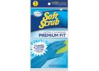 Soft Scrub Premium Fit Latex Rubber Glove XL, Blue