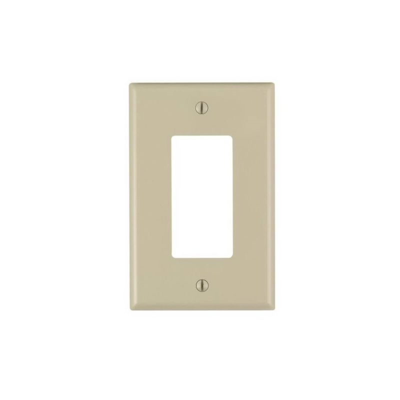 Decora M51-0PJ26-0IM Wallplate Pack, 4.88 in L, 3.13 in W, 1 -Gang, Nylon, Ivory Midway, Ivory