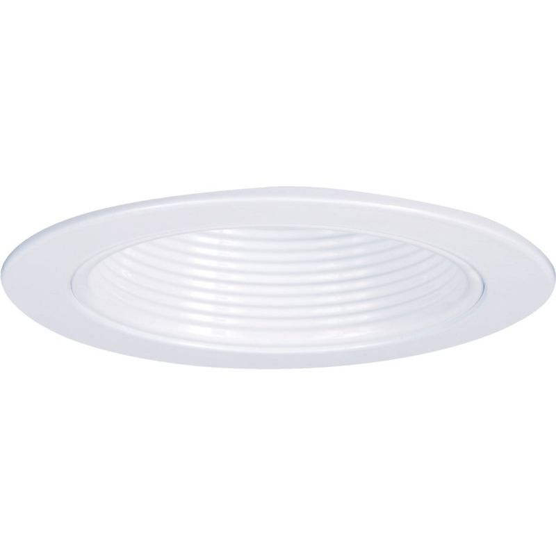 Halo 4 In. Step Baffle Recessed Fixture Trim White
