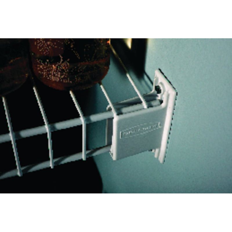 Rubbermaid Direct Mount Wall End Bracket White