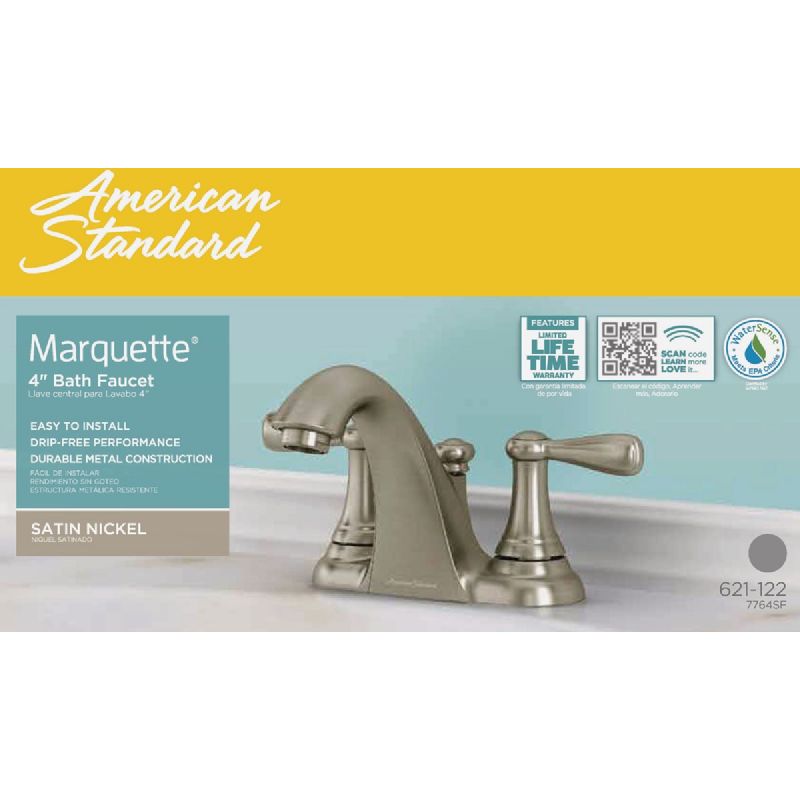 American Standard Marquette 2-Handle Lever Centerset Bathroom Faucet with Pop-Up Transitional