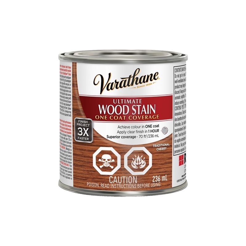 Varathane 302973 Stain, Traditional Cherry, Liquid, Can Traditional Cherry