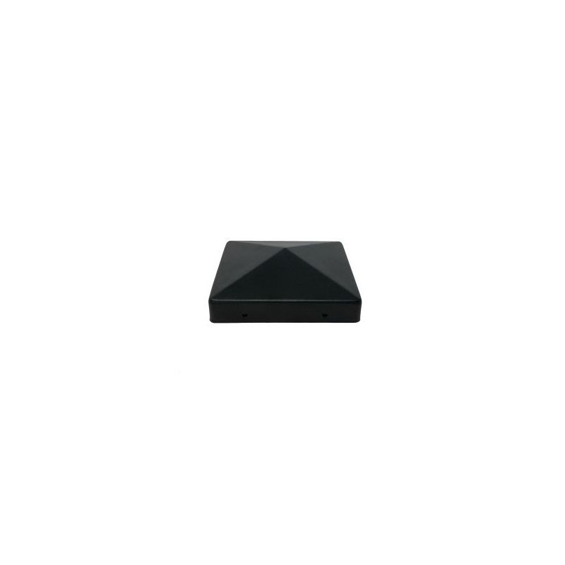 Nuvo Iron Eazy-Cap US-PCP12BLK Post Cap, Steel, Black, Powder-Coated Black