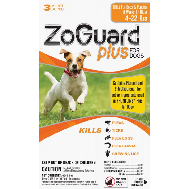 ZoGuard Plus For Dogs Flea &amp; Tick Treatment 0.023 Oz., Drops