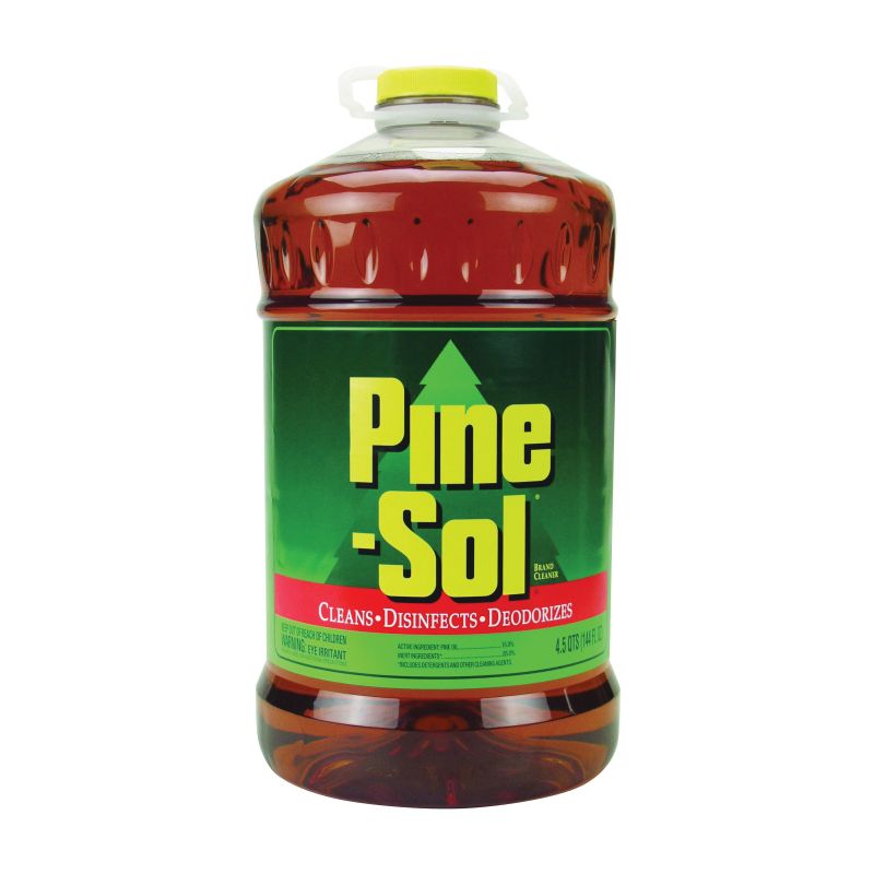 Pine-Sol 42464 Cleaner, 144 oz Bottle, Liquid, Pine, Clear Amber Clear Amber