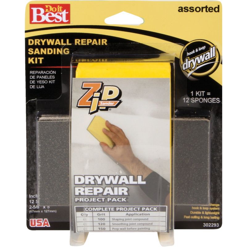 Do it Best Zip Sander Drywall Repair Hand Sanding Kit