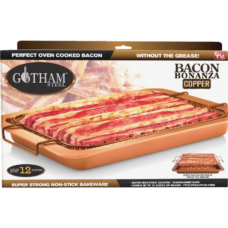 Gotham Steel Bacon Bonanza Baking Pan Copper