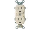 Leviton Industrial Grade Duplex Outlet Ivory, 15A
