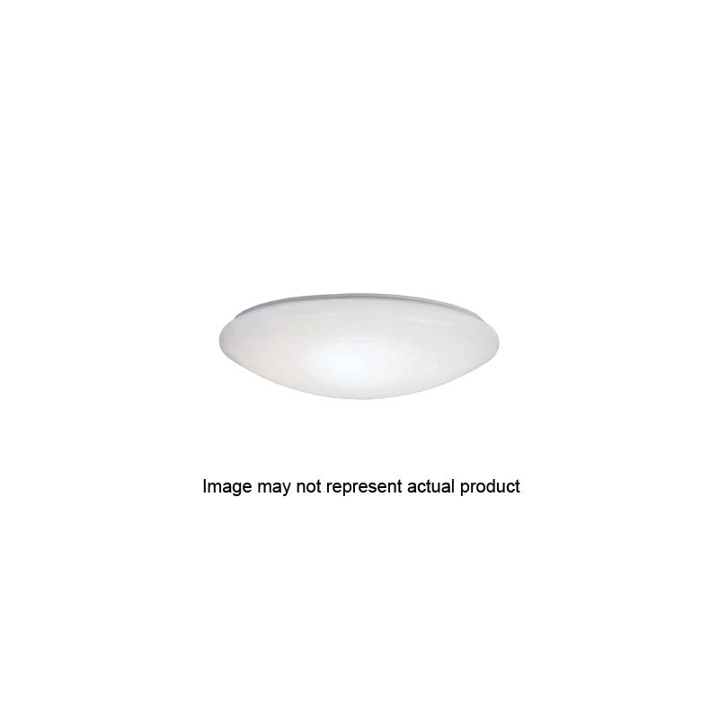 Metalux FM9WRCCR Round Flush Mount Ceiling Light, 120 V, 12.3 W, LED Lamp, 900 Lumens Lumens, Steel Fixture