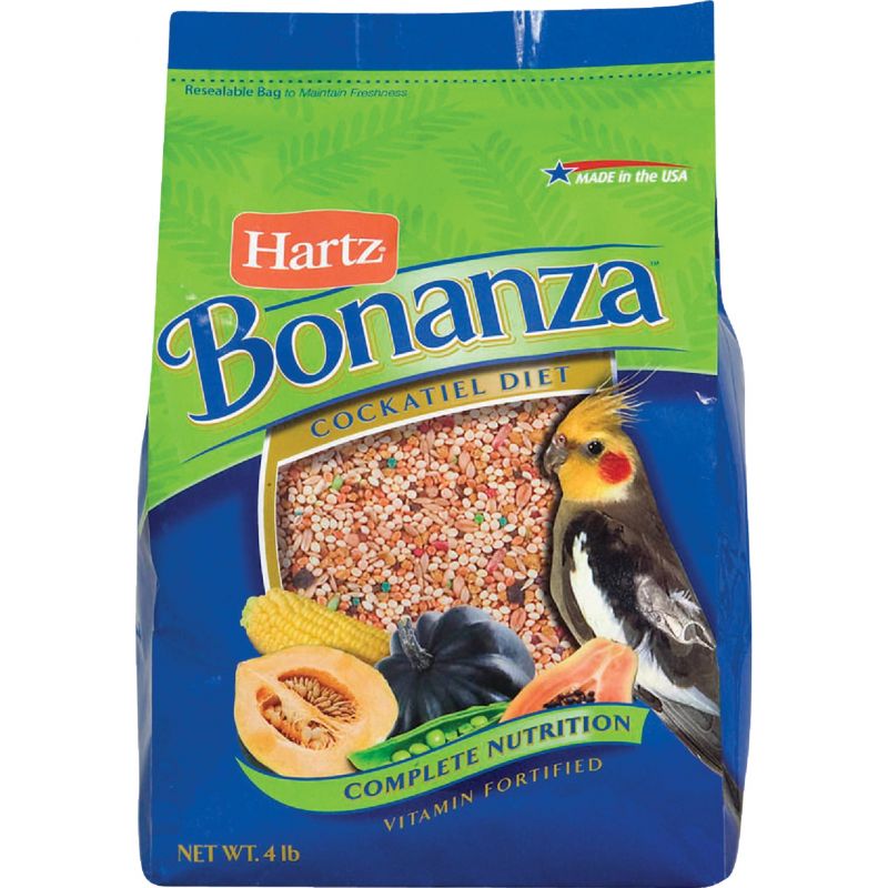 Hartz Bonanza Cockatiel Gourmet Diet Bird Food 4 Lb.
