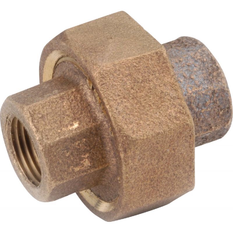 Red Brass Threaded Union 3/8&quot;