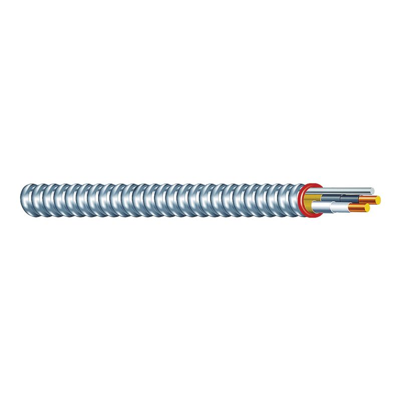 Southwire Duraclad 55278321 Armored Cable, 14 AWG Cable, 2 -Conductor, Copper Conductor, THHN/THWN Insulation