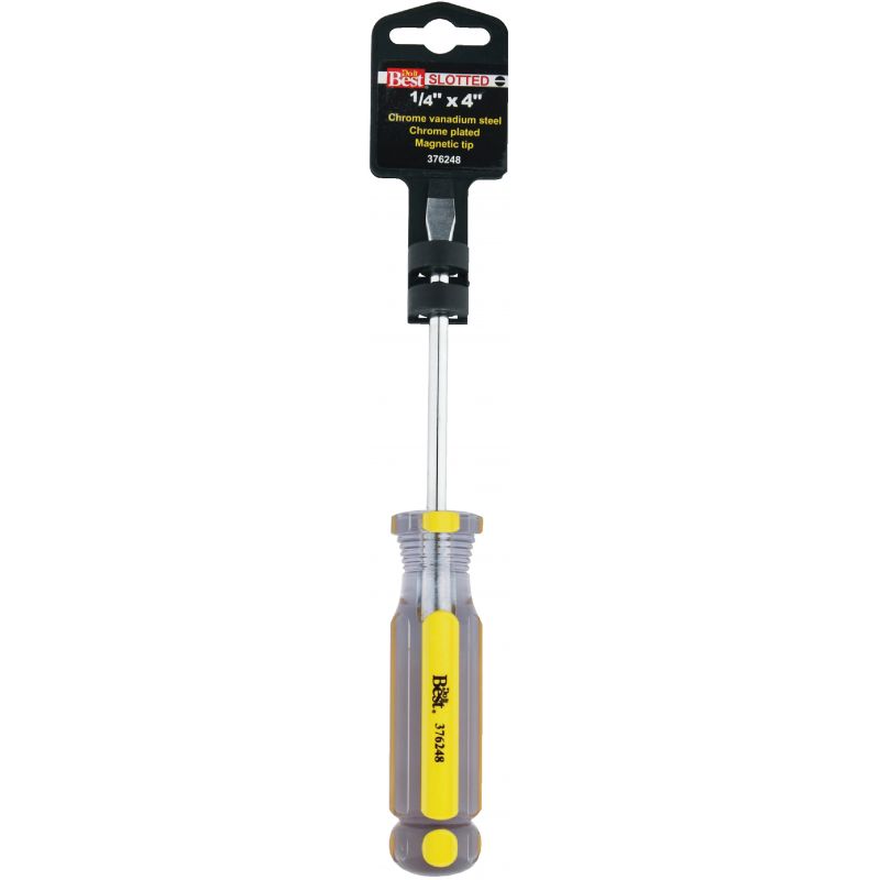 Do it Best Slotted Screwdriver 1/4 In., 4 In.