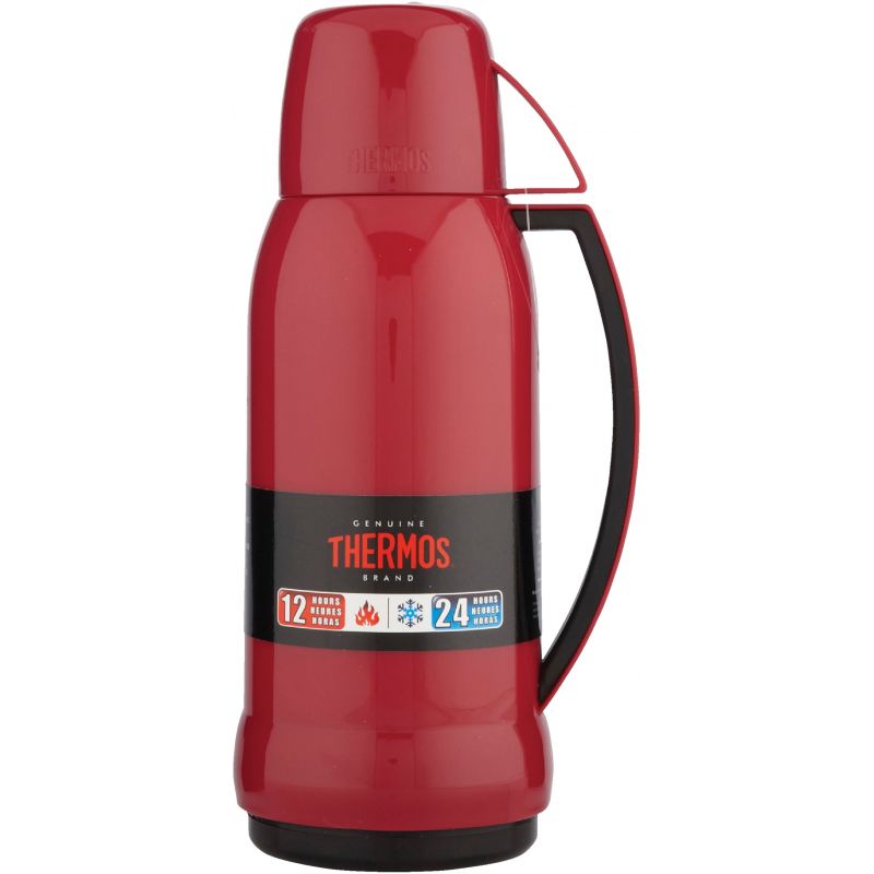 Thermos 34 oz. Arc Series Glass Beverage Bottle - Red 