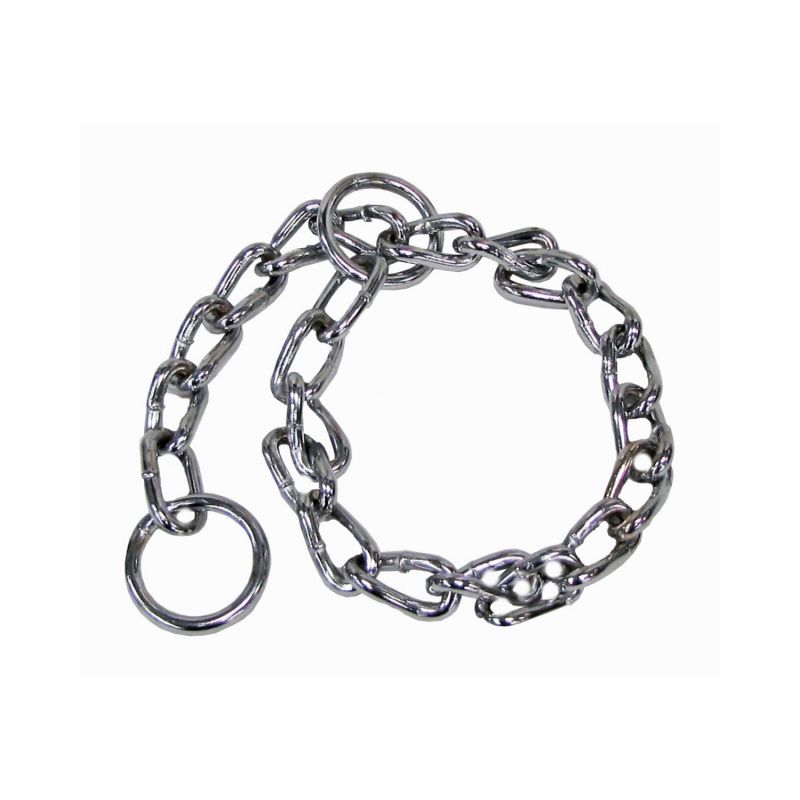 Boss Pet PDQ 12918 Choke Chain Collar, 2.5 mm Chain, 18 in L Collar, Steel