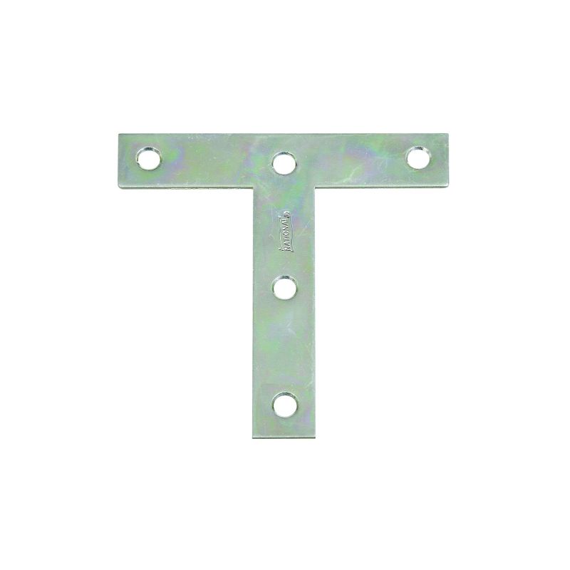 National Hardware 116BC Series N266-445 T-Plate, 4 in L, Steel, Zinc