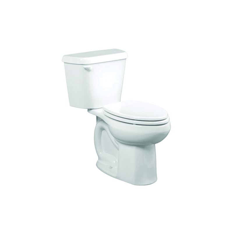 American Standard Colony 751CA001.020 Complete Toilet, Elongated Bowl, 1.6 gpf Flush, 12 in Rough-In, 15 in H Rim, White White