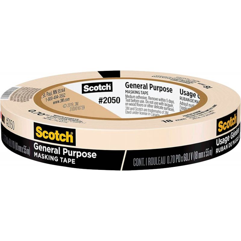 3M Scotch General Painting Masking Tape Beige
