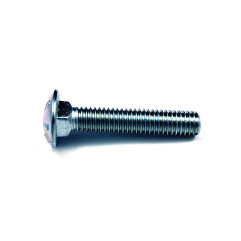 Reliable CBHDG126B Carriage Bolt, 1/2-13 Thread, Coarse Thread, 6 in OAL, Galvanized Steel, A Grade