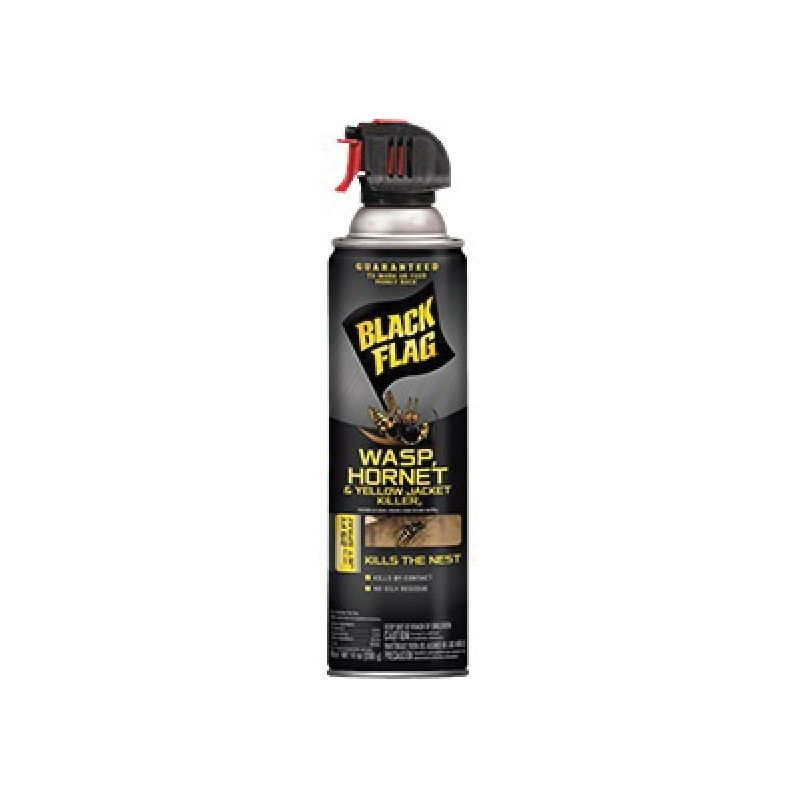 Black Flag HG-11123 Wasp, Liquid, Spray Application, 14 oz Aerosol Can Slightly Hazy Yellow