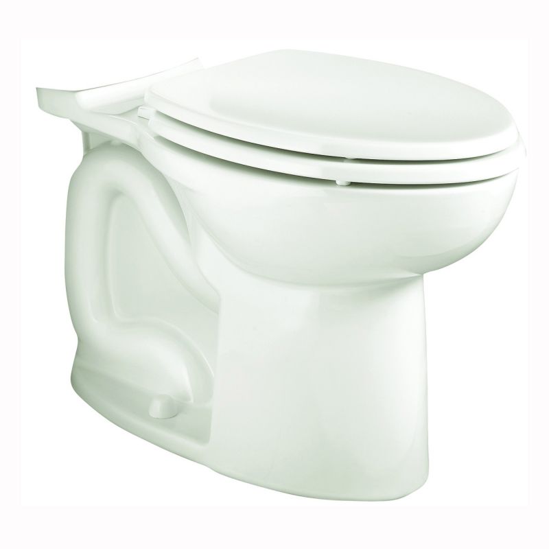 American Standard Cadet 3 3717D001.020 Toilet Bowl, Round, 12 in Rough-In, Vitreous China, White, Floor Mounting White