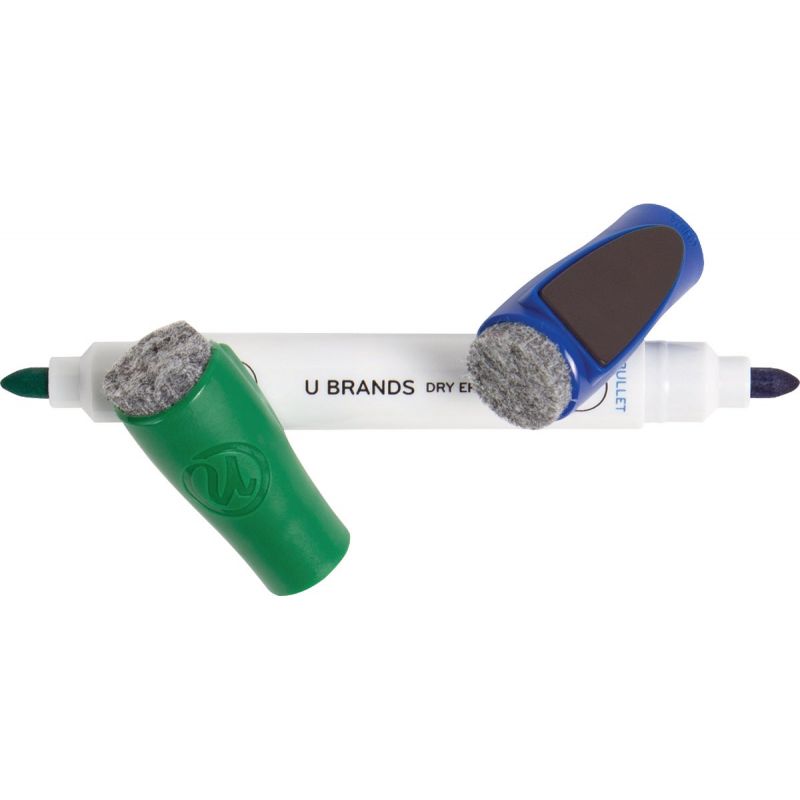 U Brands Magnetic Double Ended Chisel Tip Dry Erase Marker Assorted