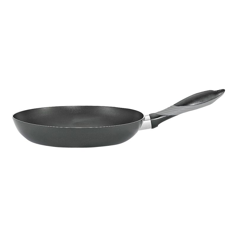 T-fal MIR-E7970794M Saute Pan, 12 in Dia, Aluminum, Black, Soft-Grip Handle Black