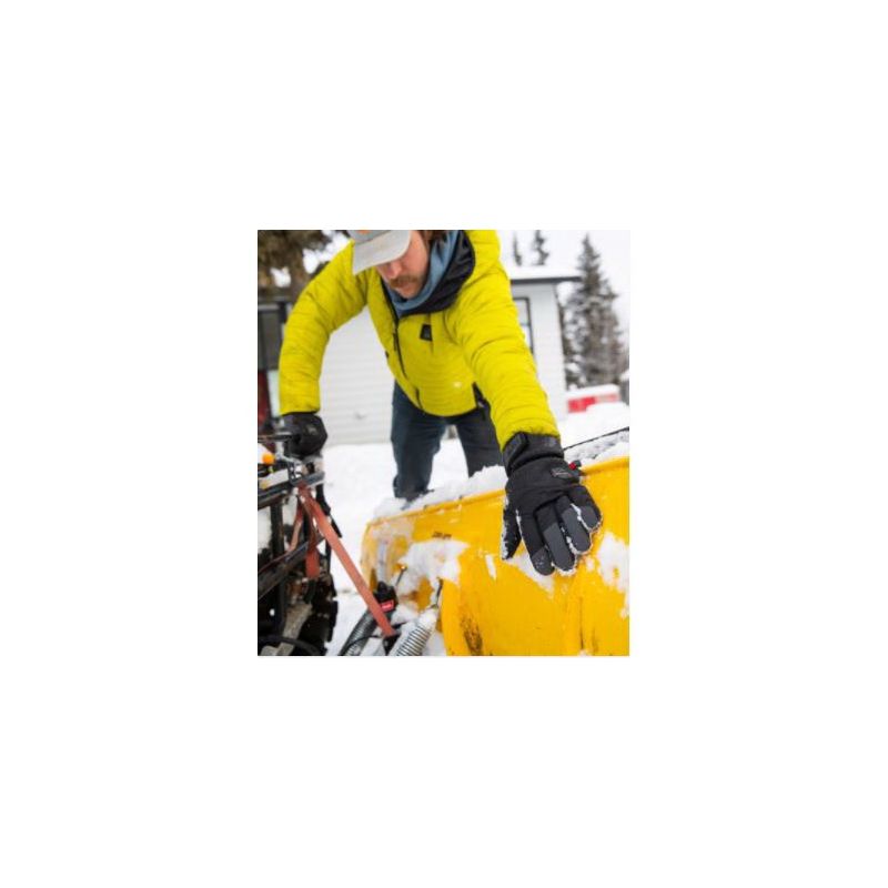 Mechanix Wear ColdWork WindShell Series CWKWS-58-011 Winter Gloves, Men&#039;s, XL, 13-25/64 in L, Saddle Thumb, Fleece XL, Black/Gray
