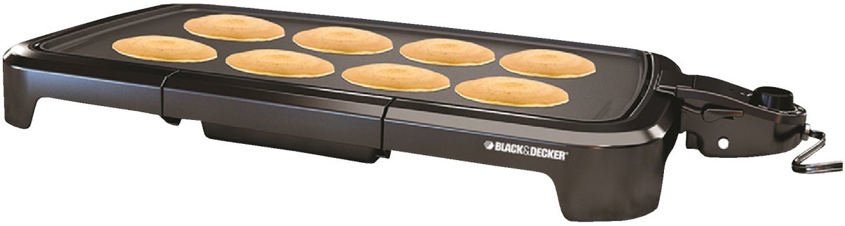 BLACK+DECKER Family-Sized Electric Griddle with Drip Tray, GD2011B 