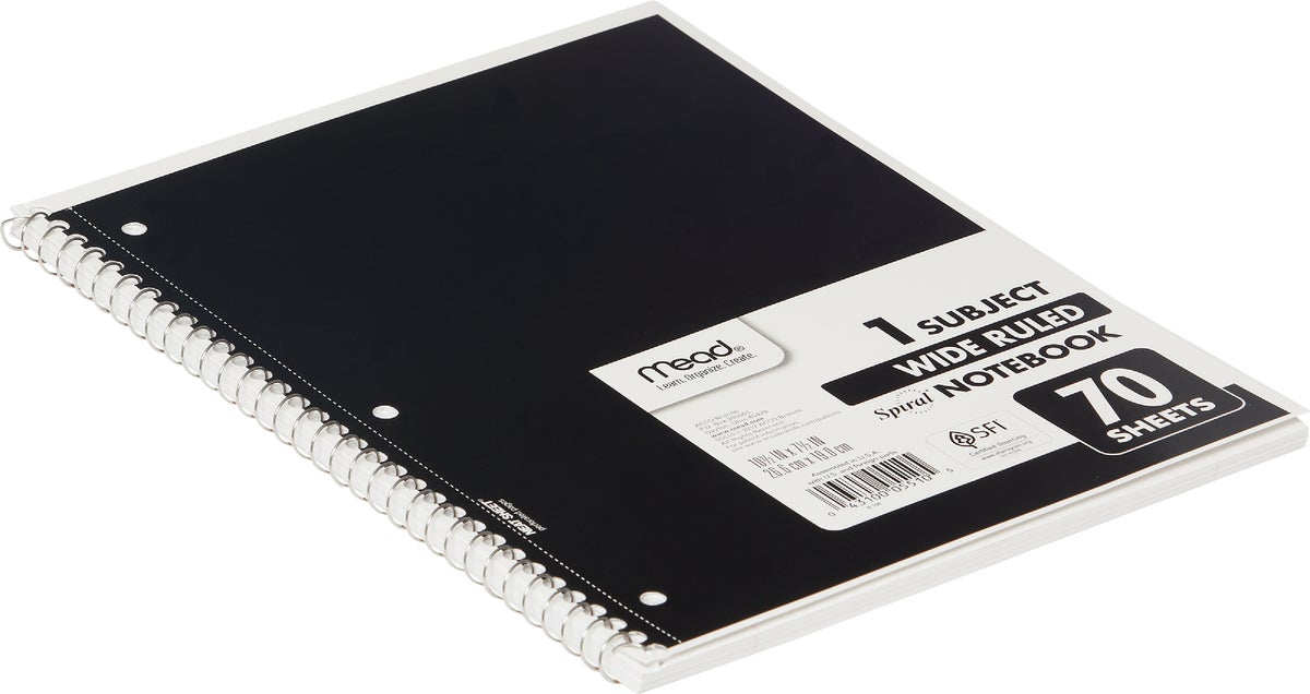  Pen + Gear 1 Subject Notebook- 70 Sheet, Wide Ruled - Pack of  5 : Office Products