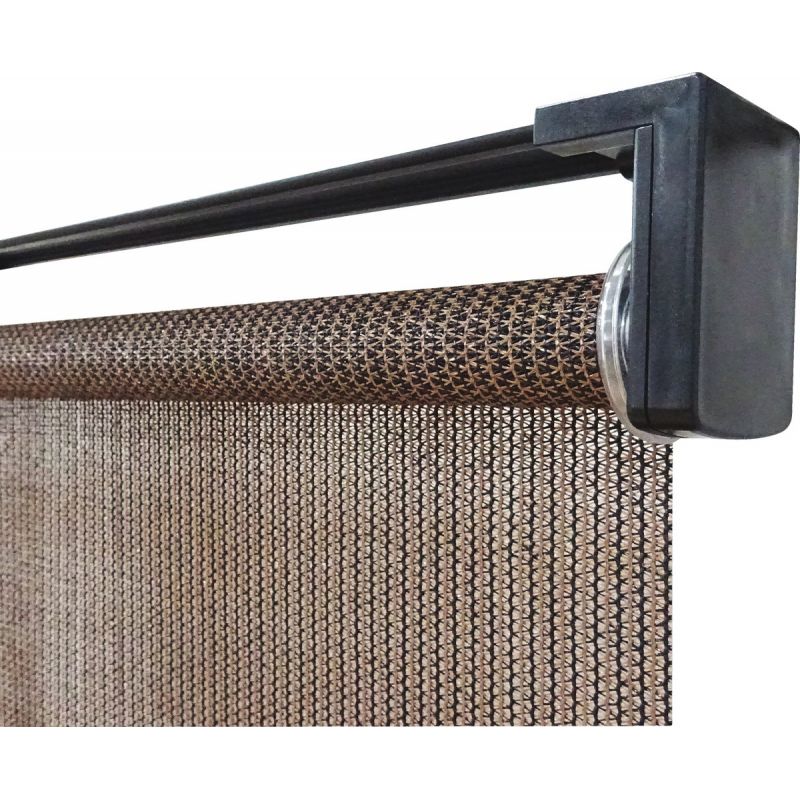 Home Impressions Fabric Indoor/Outdoor Cordless Roller Shade 48 In. X 72 In., Brown