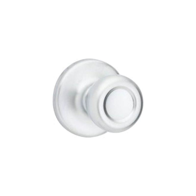 Kwikset 200T 26D RCL RCS BX Passage Knob, Metal, Satin Chrome, 2-3/8 to 2-3/4 in Backset, 1-3/8 to 1-3/4 in Thick Door