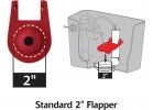 Korky Premium Universal Toilet Flapper 3-Pack Universal, Red