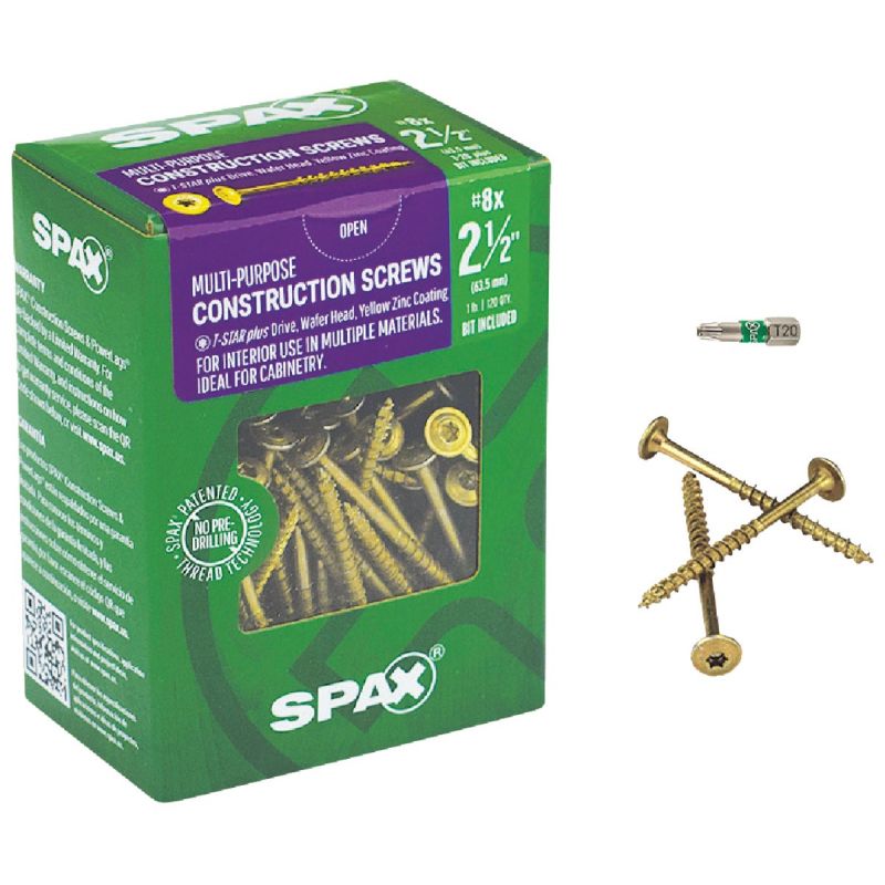 SPAX Interior Washer Head Multi-Material Cabinet Screw