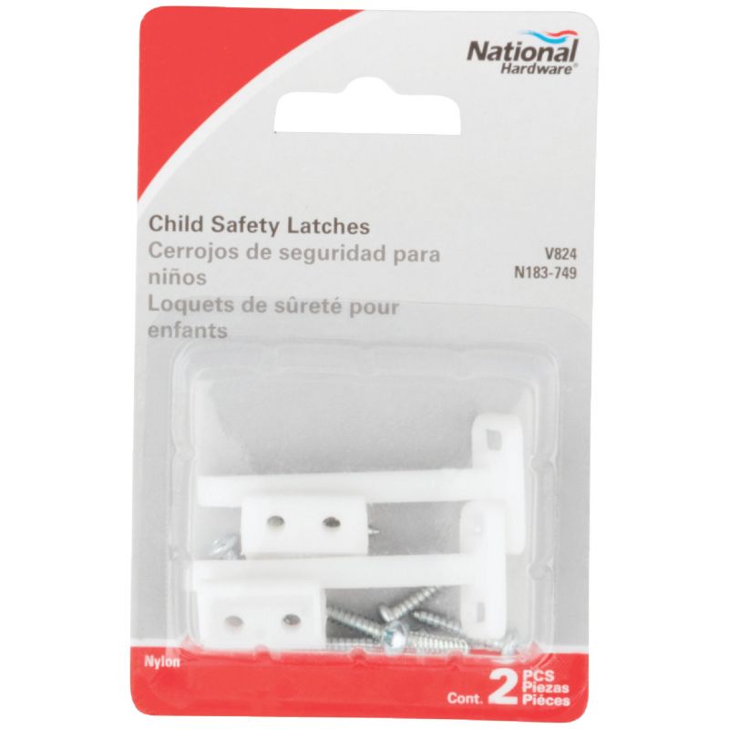 National Cabinet &amp; Drawer Lock Child Safety Latches White