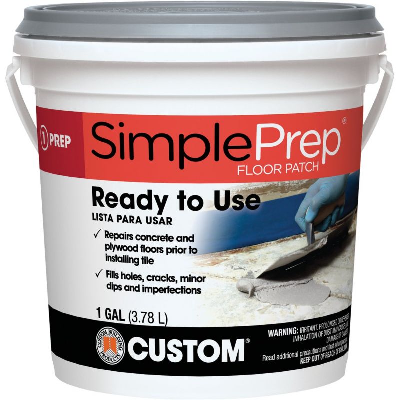 SimplePrep Pre-Mixed Floor Patch Gray, 1 Gal.
