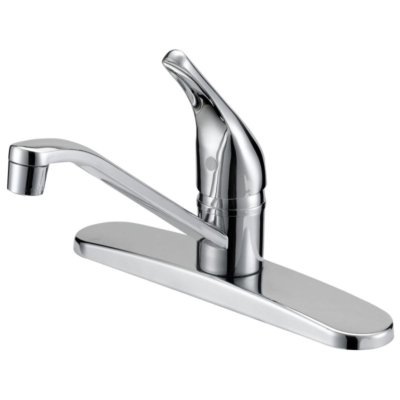 Boston Harbor FS610048CP Kitchen Faucet, 1.8 gpm, 4-Faucet Hole, Metal/Plastic, Chrome Plated, Deck Mounting Chrome