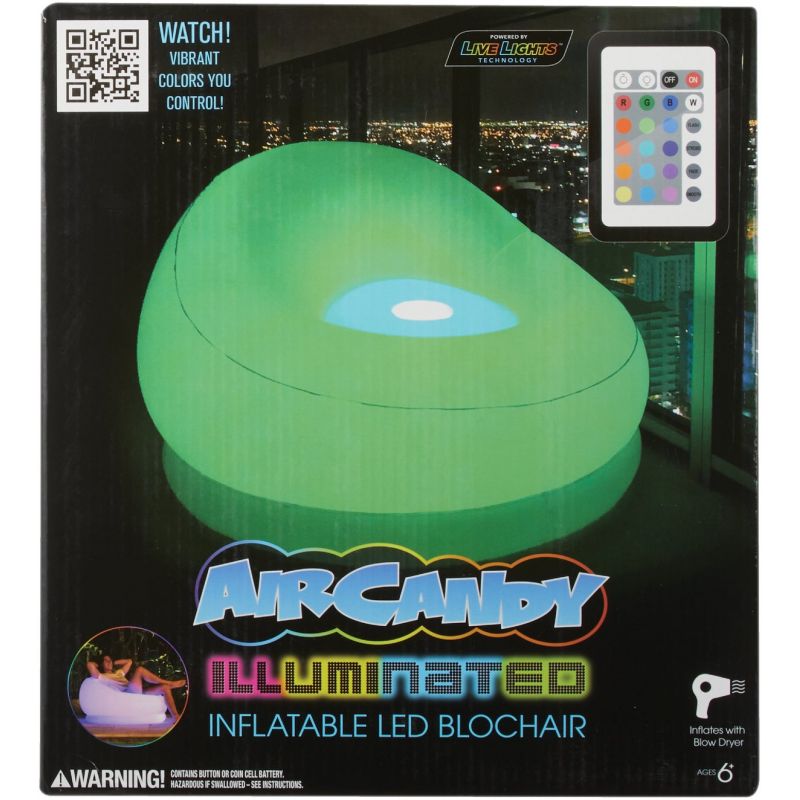 AirCandy Inflatable Chair Color Changing