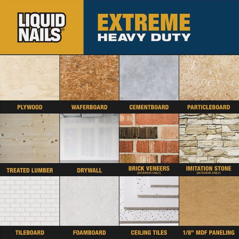 Liquid Nails Extreme Heavy Duty Construction Adhesive White, 28 Oz.
