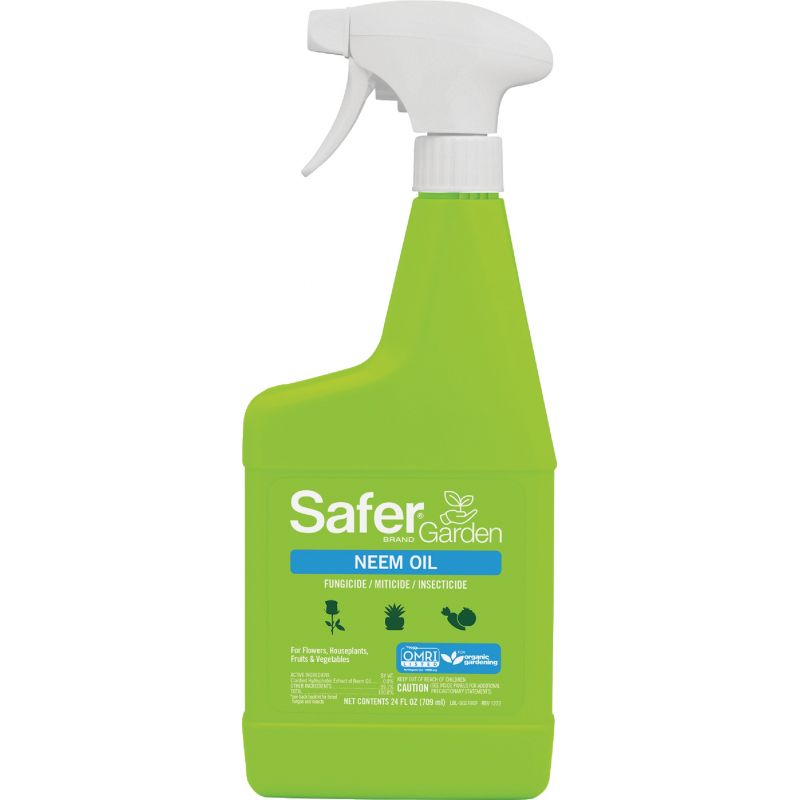 Safer Garden Ready To Use 3-in-1 Neem Oil Trigger Spray 24 Oz., Trigger Spray
