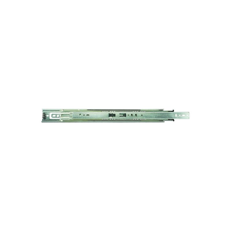 Knape &amp; Vogt 8400P 14 Drawer Slide, 100 lb, 14 in L Rail, 1/2 in W Rail, Anochrome