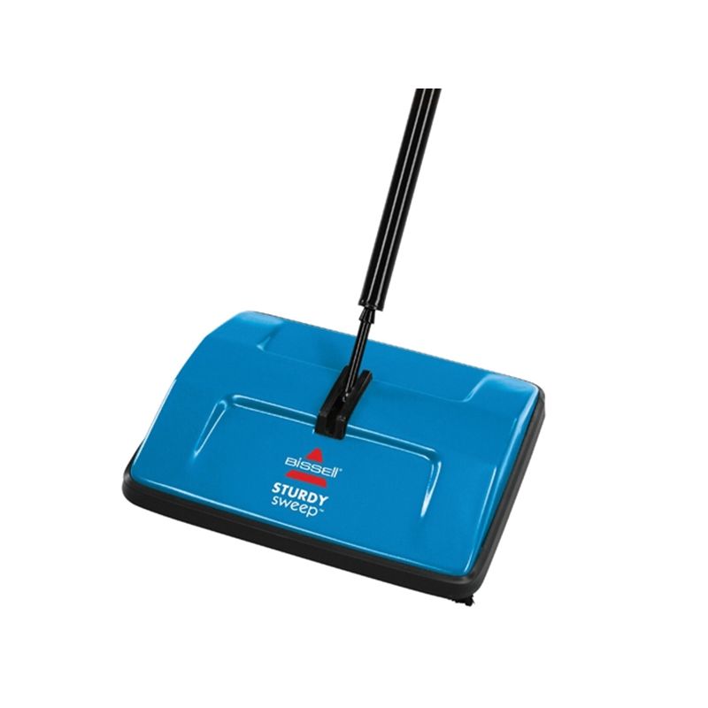 Bissell 2402C Manual Floor/Carpet Sweeper, 9 in W Cleaning Path, Blue Blue