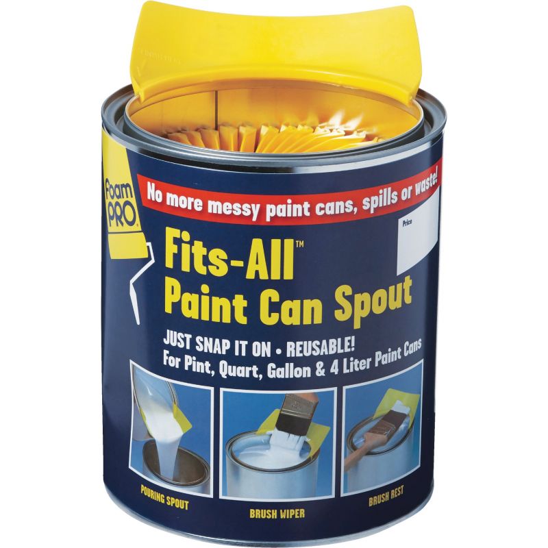 FoamPro Fits-All Paint Can Spout Pt, Qt, Gal, &amp; 4-Ltr (Pack of 50)