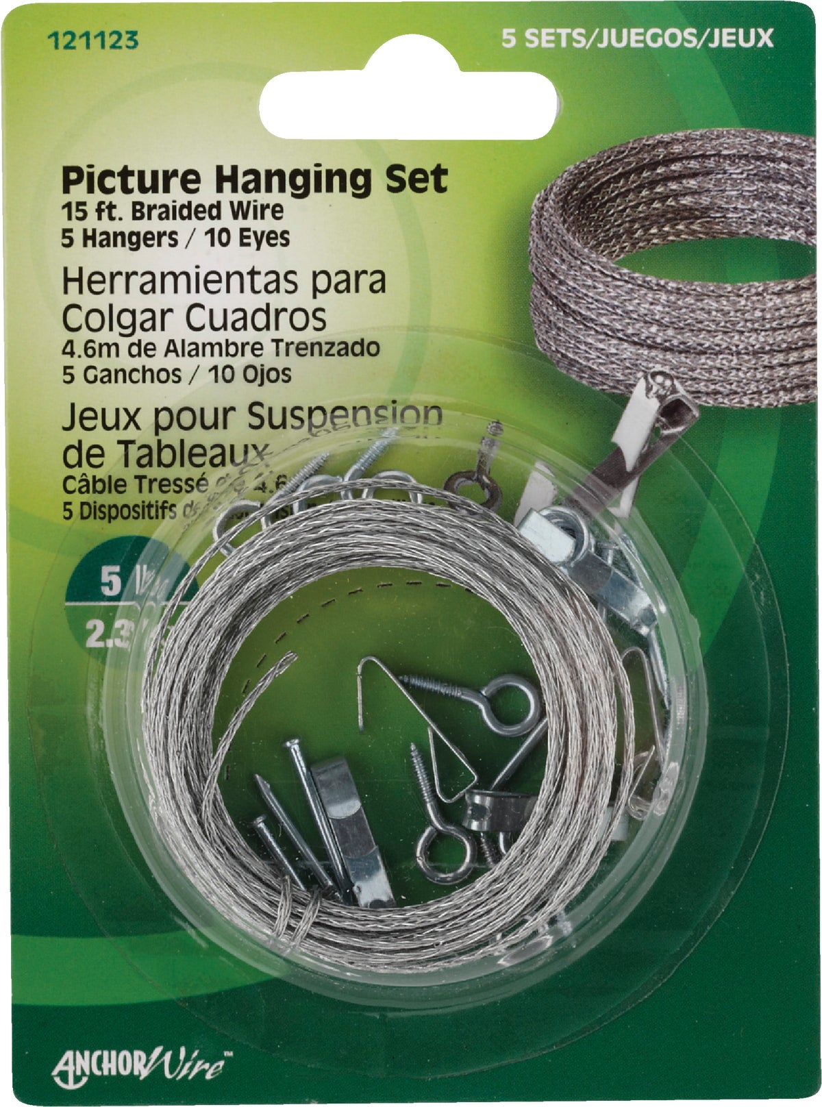 Hillman Invisible Picture Hanging Wire, 50-Lb. Load, 15-Ft. Roll