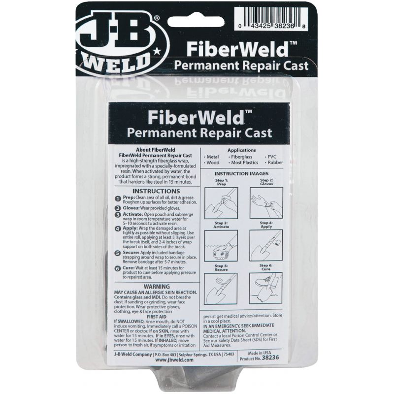 J-B Weld FiberWeld Permanent Repair Tape 2 In. X 36 In., Black