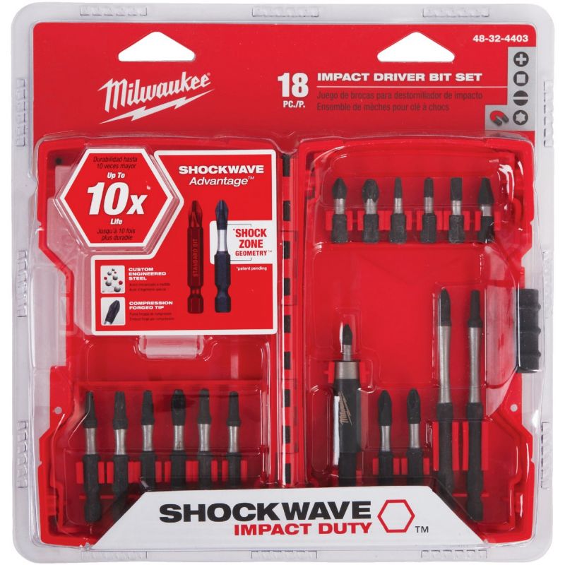 Milwaukee Shockwave 18-Piece Impact Screwdriver Bit Set