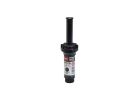 Toro 53818 Spray Sprinkler, 1/2 in Connection, 5 to 15 ft, 27 deg Nozzle Trajectory Black