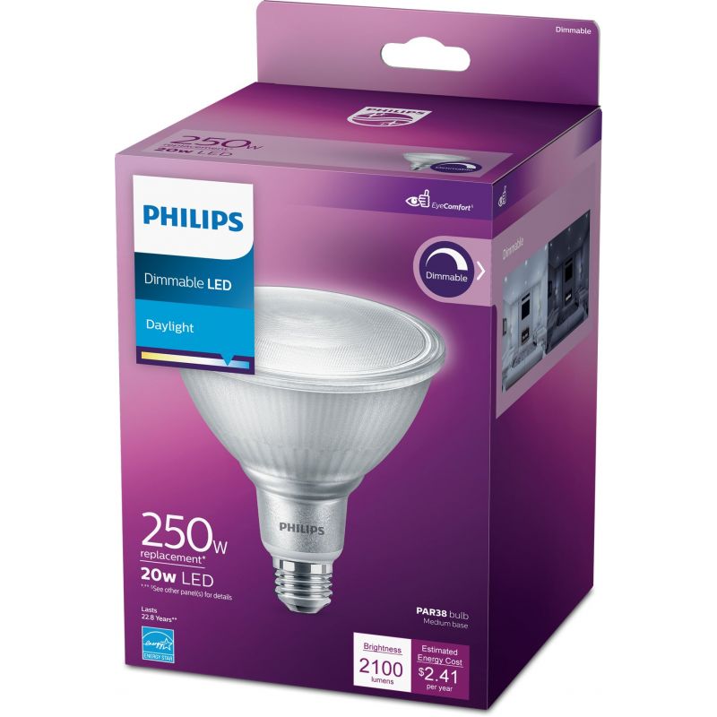 Philips High Output PAR38 Medium Dimmable LED Floodlight Light Bulb