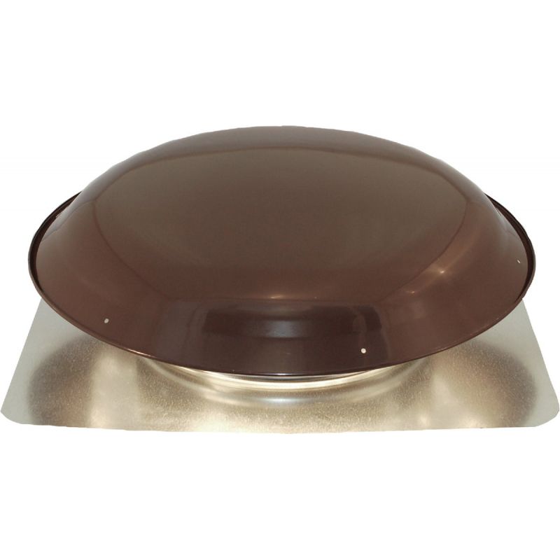 Ventamatic Heavy-Duty Galvanized Steel Dome Power Roof Mount Attic Vent Brown